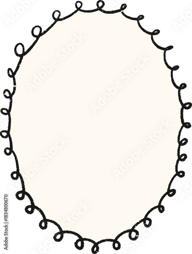 Christmas Whimsical Squiggly Frame