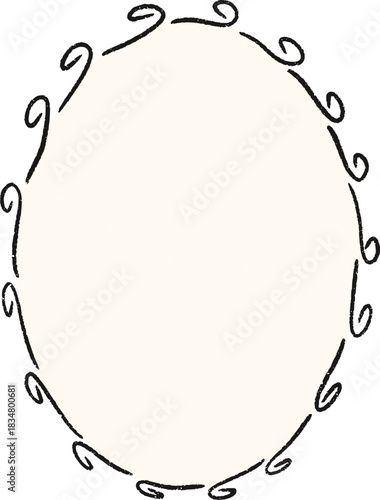 Christmas Whimsical Squiggly Frame