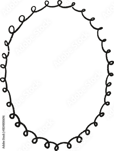 Christmas Whimsical Squiggly Frame