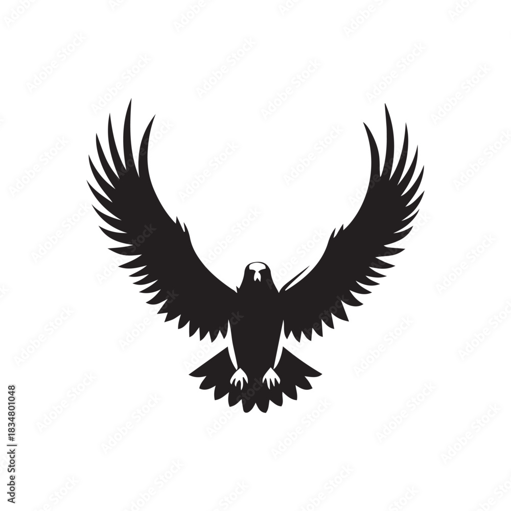 Obraz premium vector eagle in flight