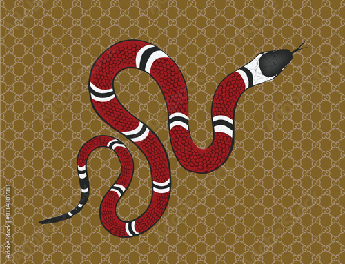 snake icon art design vector template