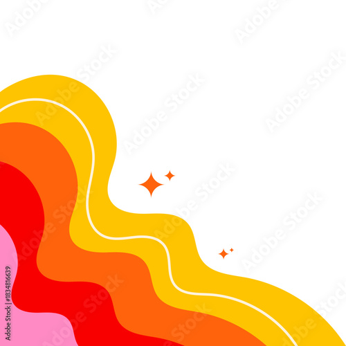 Retro Corner with Line