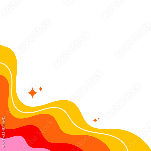 Retro Corner with Line