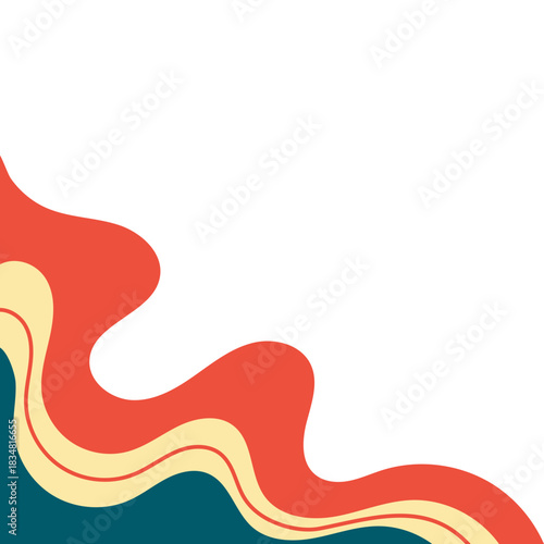 Retro Corner with Line