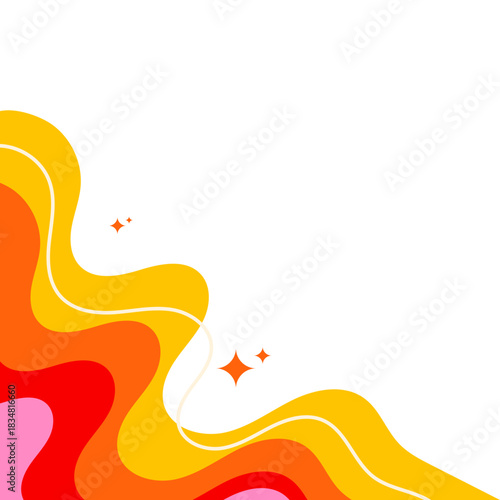 Retro Corner with Line