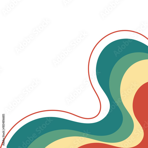 Retro Corner with Line