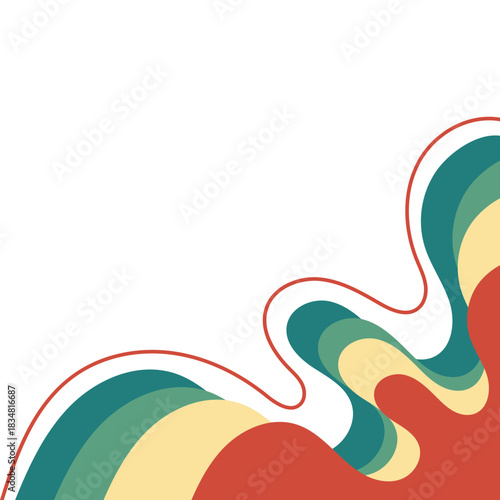 Retro Corner with Line