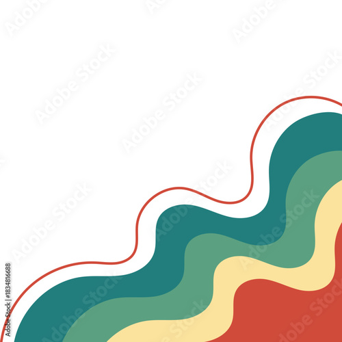 Retro Corner with Line