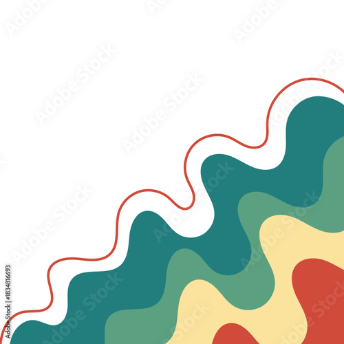 Retro Corner with Line