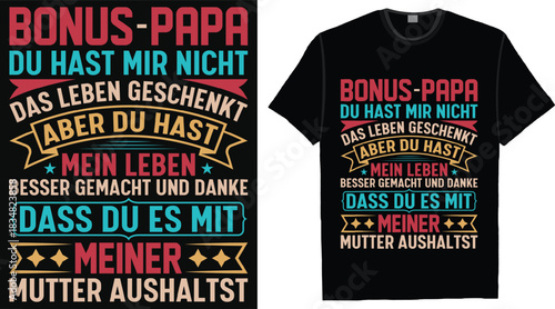 Bonus-Papa Du Hast Mein Leben Besser Gemacht - Stiefvater Vatertag Geschenk