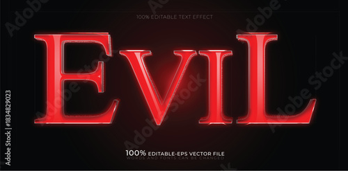 evil red text effect