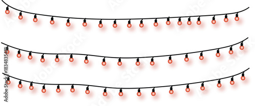 Vibrant string lights creating a festive glow, perfect for holiday decorations, parties, and celebratory ambiance in any setting