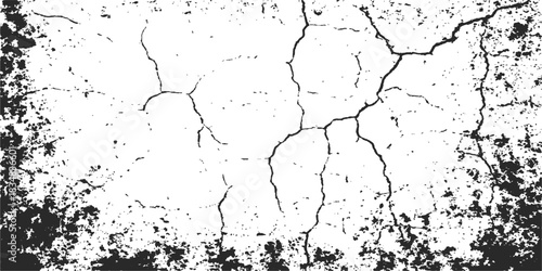 Abstract watercolor paint grunge texture background with ink splatters and dirty paper border