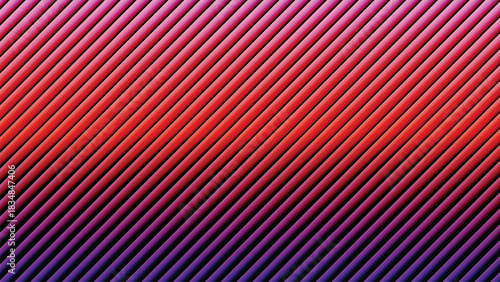 Abstract background with diagonal ribbed lines and a vibrant color gradient from pink to red to purple.