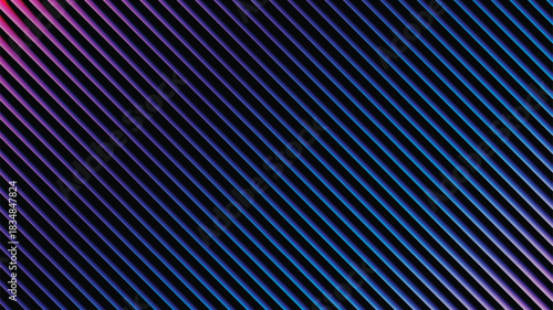 Abstract background featuring diagonal parallel lines with a vibrant pink to blue color gradient.