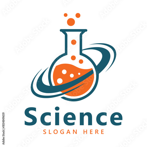 Science logo design template