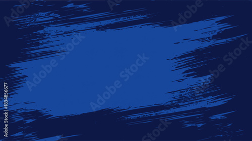 Dark deep blue grunge background with abstract stars, like an underwater night ocean sky with waves