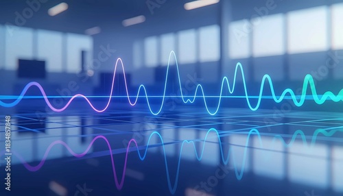 Modern high-tech time series signal monitoring with waveform deviation peaks