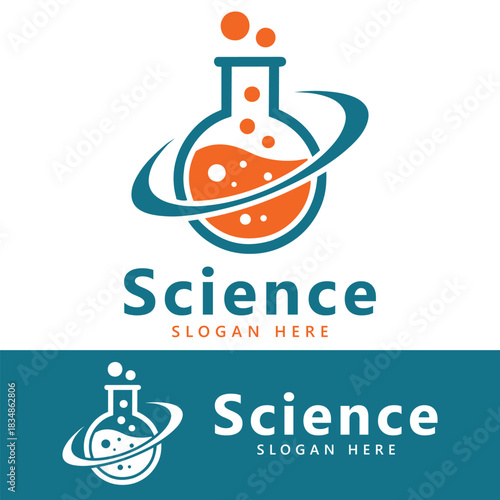  lab logo template vector, science logo symbol