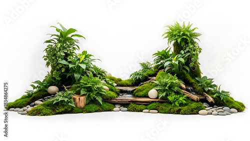 christmas tree on white background