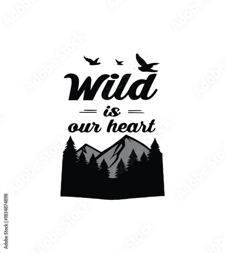 Wild Heart Energy – Bold Artistic Vector Design