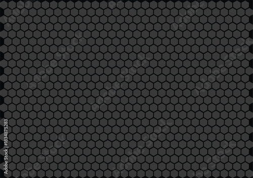 Dark Black Hexagon Honeycomb Texture Background HD