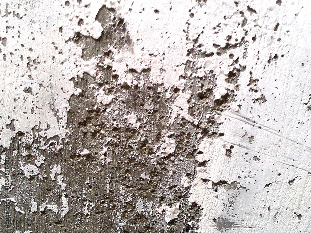 Obraz premium Weathered Concrete Wall Texture With Cracks And Mold Stains