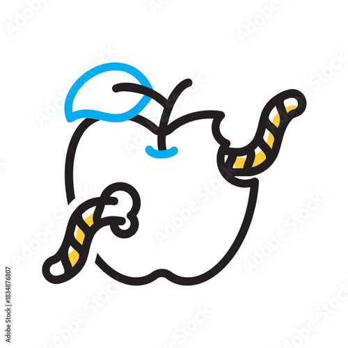 Vector multi color icon for Pest management