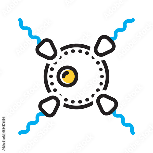 Vector multi color icon for Breeding