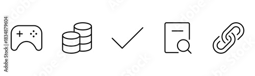 UX UI web icons. Vector illustrator, Suitable for Web Page, Mobile App, Web, and Print.
