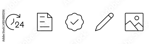UX UI web icons. Vector illustrator, Suitable for Web Page, Mobile App, Web, and Print.