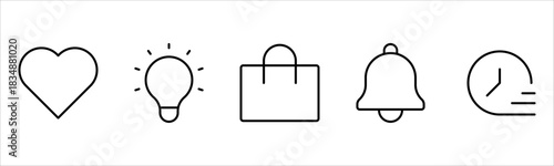 UX UI web icons. Vector illustrator, Suitable for Web Page, Mobile App, Web, and Print.