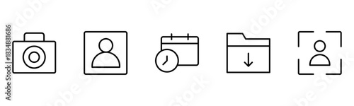UX UI web icons. Vector illustrator, Suitable for Web Page, Mobile App, Web, and Print.