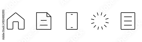 UX UI web icons. Vector illustrator, Suitable for Web Page, Mobile App, Web, and Print.