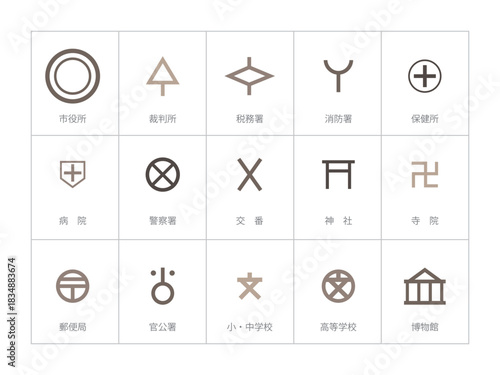 いろいろ地図記号セット2