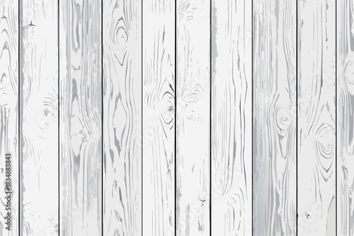A close up view of a white washed wooden plank wall texture