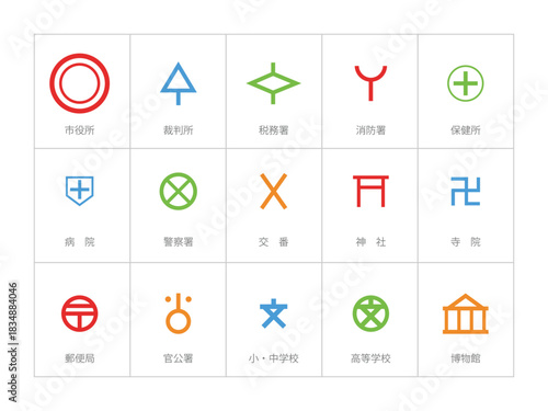 いろいろ地図記号セット4