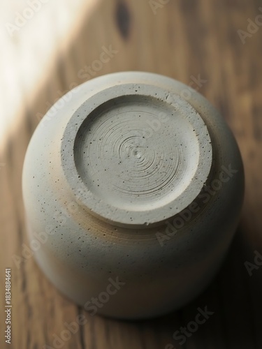 Unique Pottery Base Detail Revealing Craftsmanship and Rustic Texture