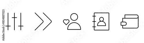 UX UI web icons. Vector illustrator, Suitable for Web Page, Mobile App, Web, and Print.