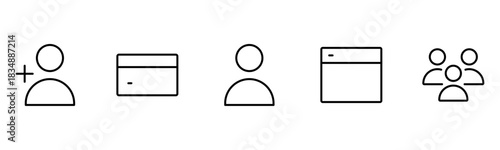 UX UI web icons. Vector illustrator, Suitable for Web Page, Mobile App, Web, and Print.
