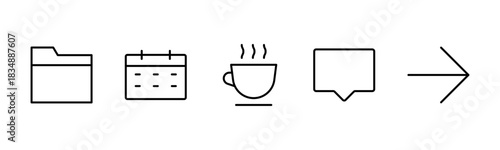 UX UI web icons. Vector illustrator, Suitable for Web Page, Mobile App, Web, and Print.