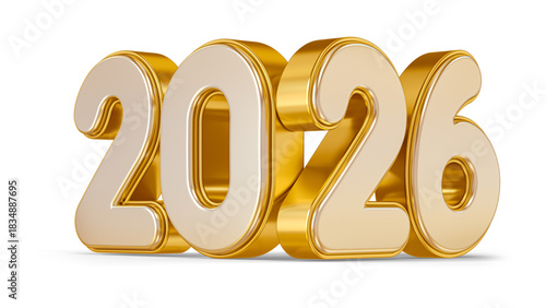 3d gold text with percent sign 2026