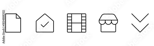 UX UI web icons. Vector illustrator, Suitable for Web Page, Mobile App, Web, and Print.