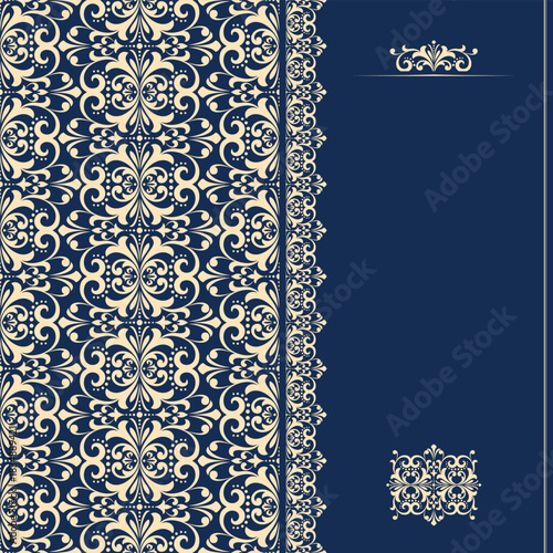Abstract floral pattern. Vector seamless background. Perfect for invitations or announcements.