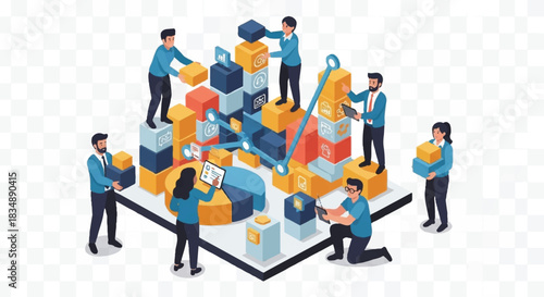 Isometric Concept of Teamwork and Strategic Business Problem Solving with Blocks