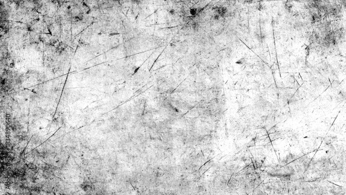 Grungy distressed texture with scratches and dirt on a worn-out surface. Vector, illustration