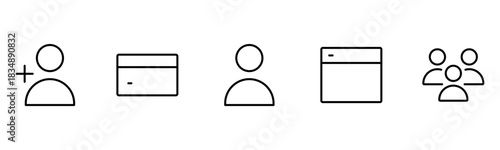 UX UI web icons. Vector illustrator, Suitable for Web Page, Mobile App, Web, and Print.