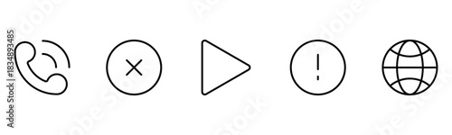 UX UI web icons. Vector illustrator, Suitable for Web Page, Mobile App, Web, and Print.