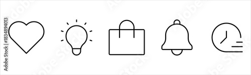 UX UI web icons. Vector illustrator, Suitable for Web Page, Mobile App, Web, and Print.