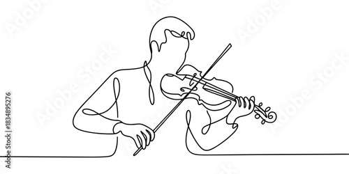 a person playing a violin, suitable for music, performance, art, creativity, and instrumental concepts.